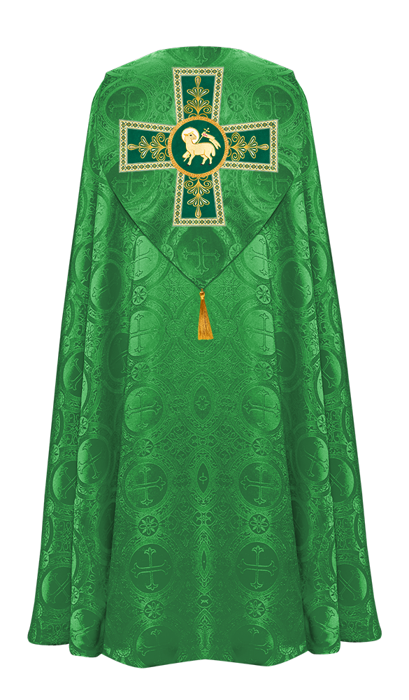 Gothic Cope vestments with Spiritual Motifs and Trims