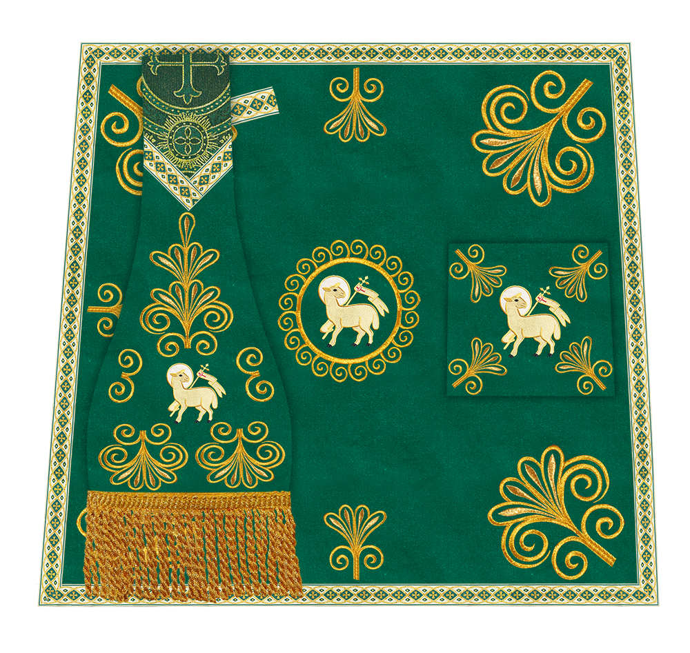 Ornate Embroidery Mass Set with Motif