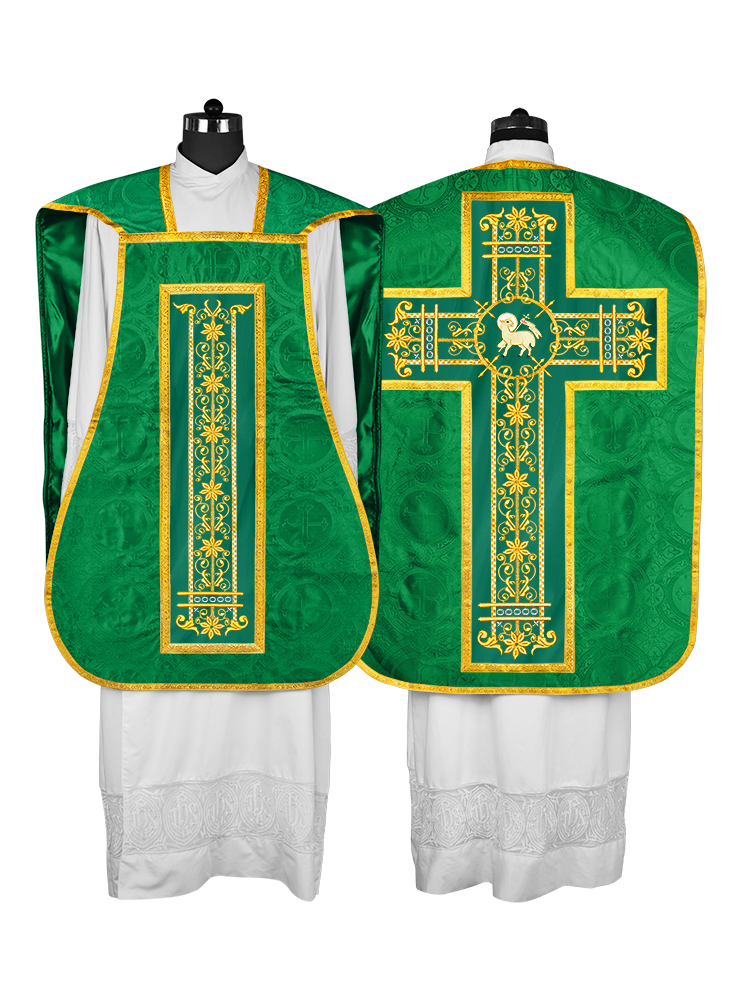 Roman embroidered chasuble vestment - Contemporary collection