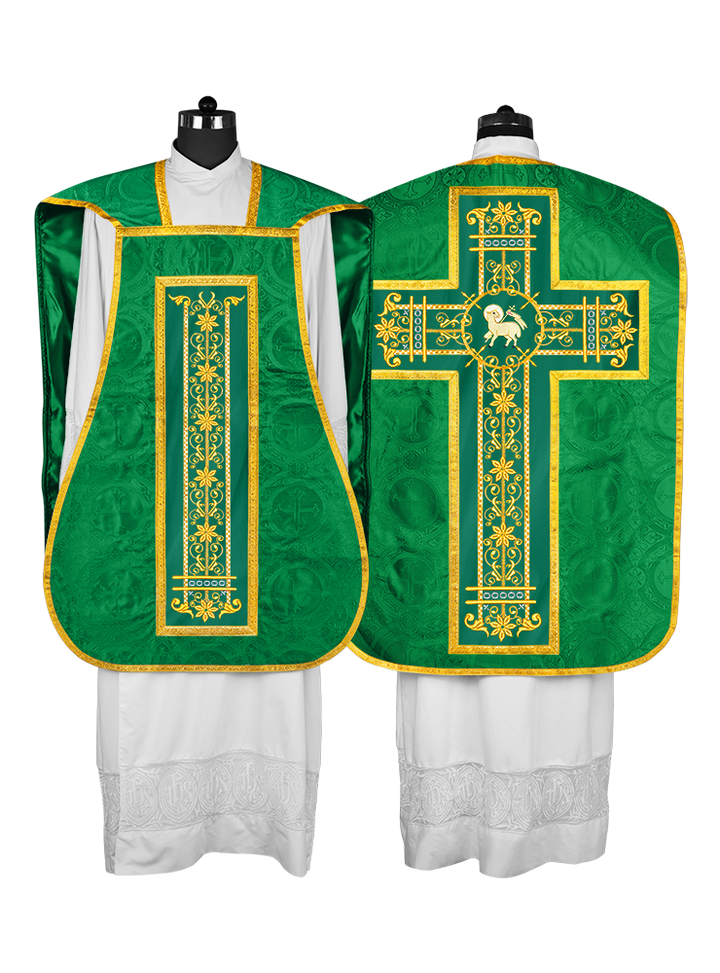 Roman embroidered chasuble vestment - Contemporary collection