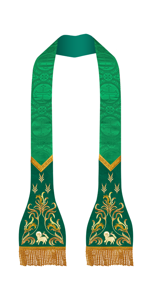 Lustrous Roman Stole Vestments - Cathedral collection