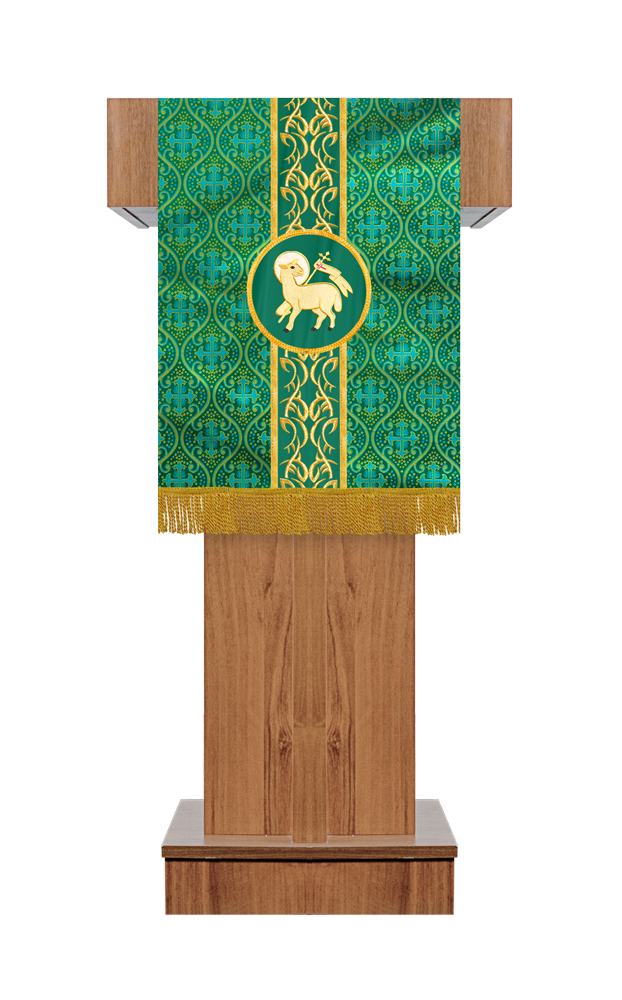 PULPIT/LECTERN WITH BRAIDED ORPHREY