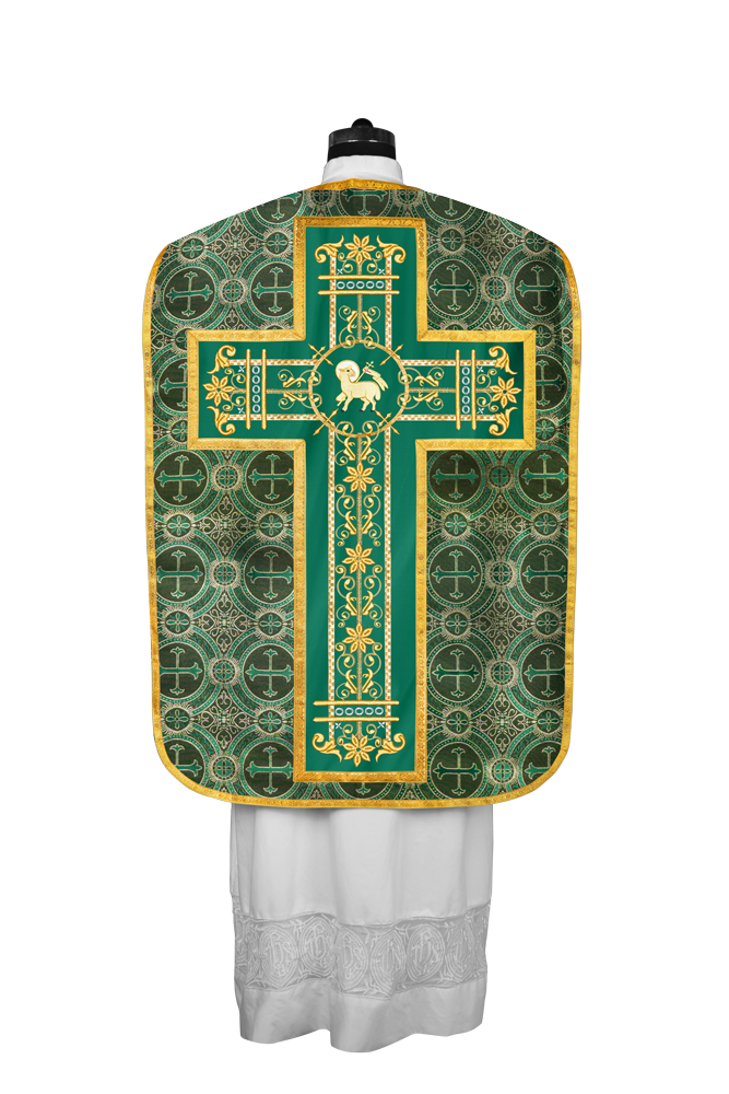 Roman embroidered chasuble vestment - Contemporary collection