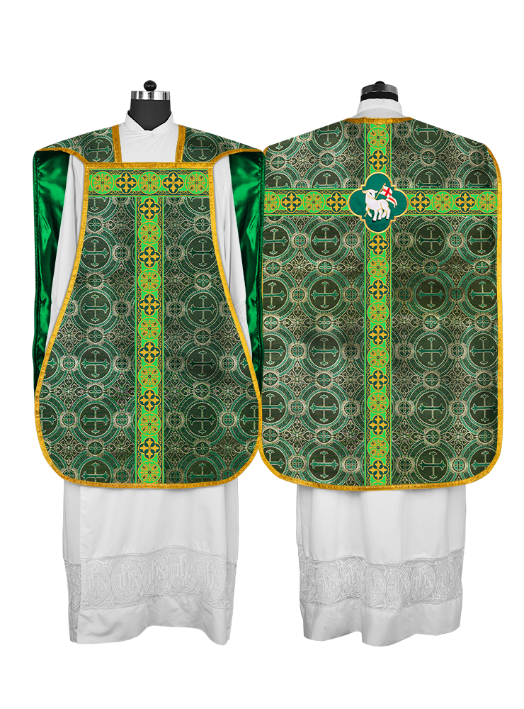 Roman Fiddleback with Woven Braided Trims