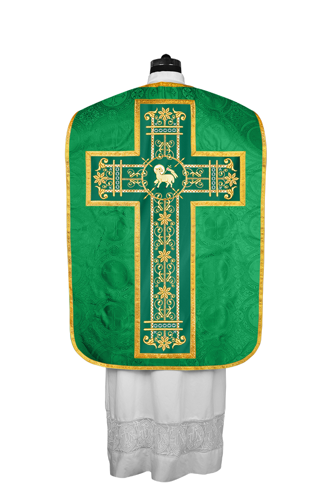 Roman embroidered chasuble vestment - Contemporary collection