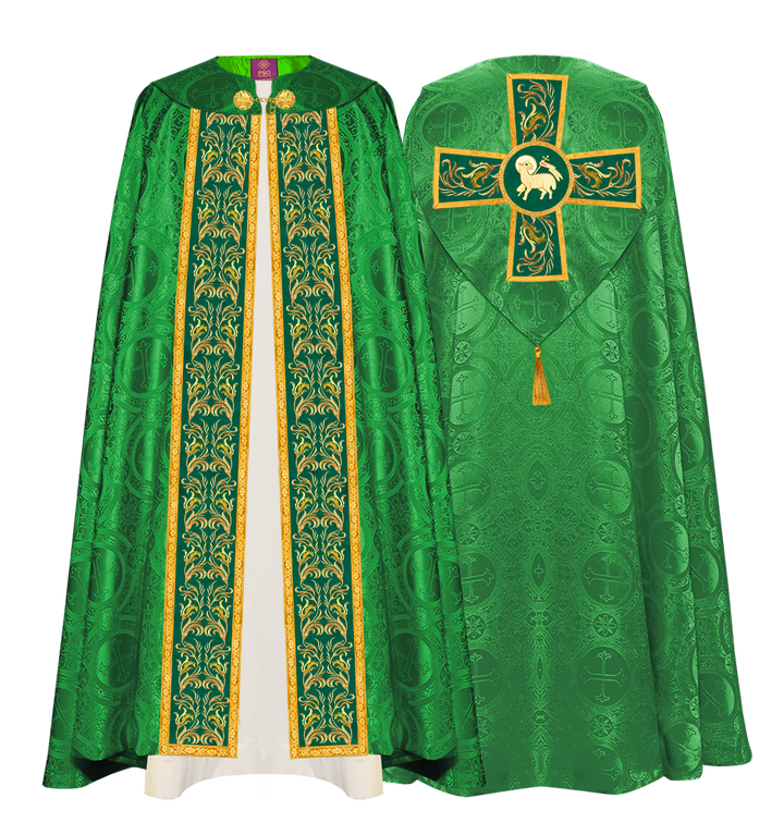 GOTHIC COPE EXECUTED WITH EMBROIDERED ORPHREY