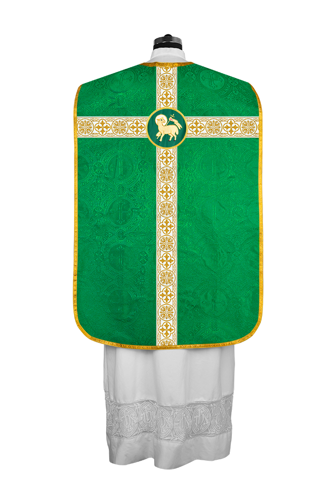 Fiddleback Vestment adorned with lace