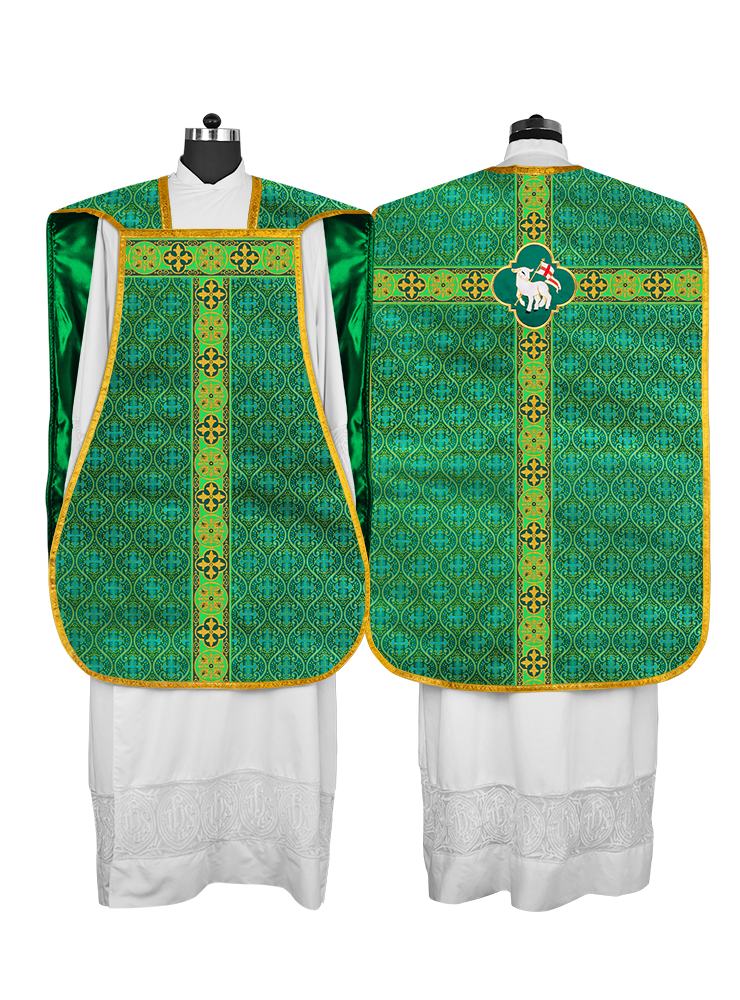 Roman Fiddleback with Woven Braided Trims