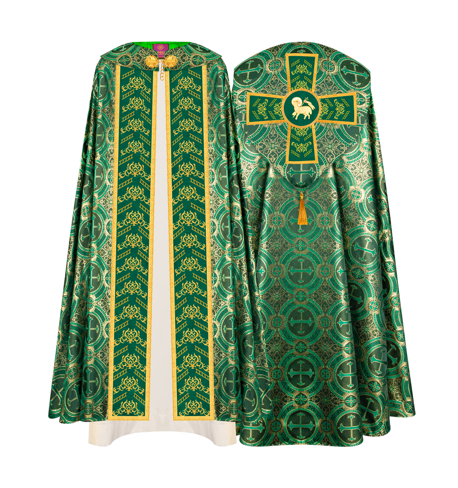 GOTHIC COPE WITH EMBROIDERED ORPHREY