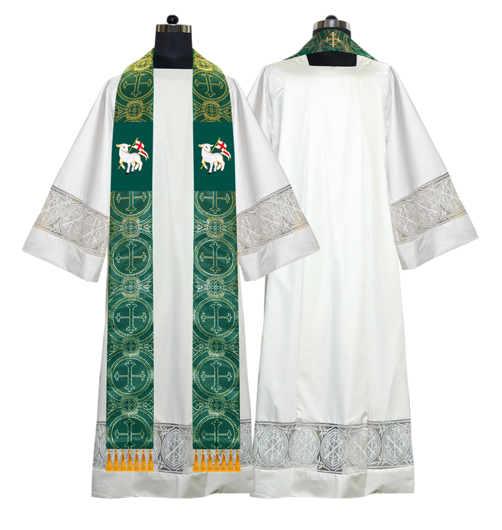 Embroidered Priest Stole with Motif