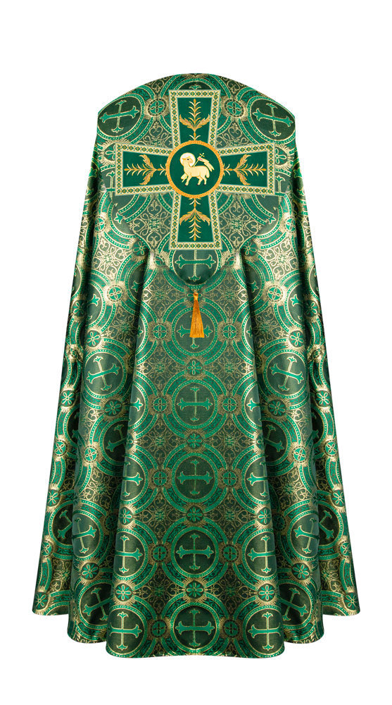 GOTHIC COPE VESTMENTS ADORNED WITH DETAILED BRAIDS