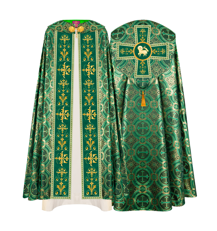 GOTHIC COPE VESTMENTS WITH COLOUR TRIMS