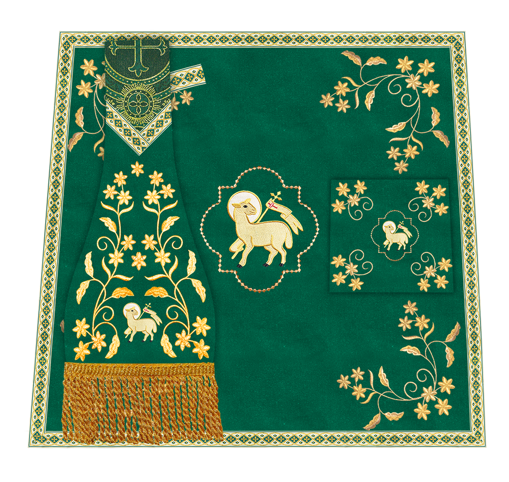 Floral Embroidery Spiritual Mass Set