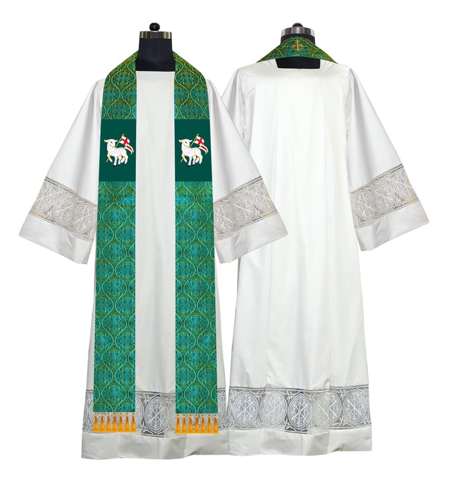 Embroidered Priest Stole with Motif