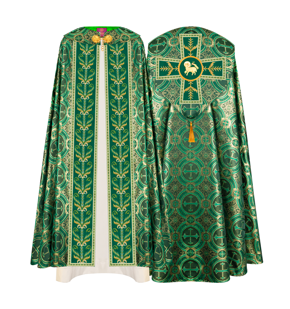 GOTHIC COPE VESTMENTS ADORNED WITH DETAILED BRAIDS