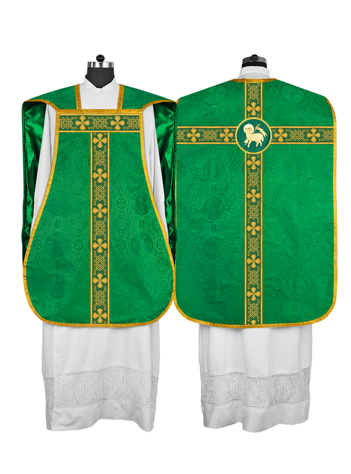 Roman chasuble adorned with lace