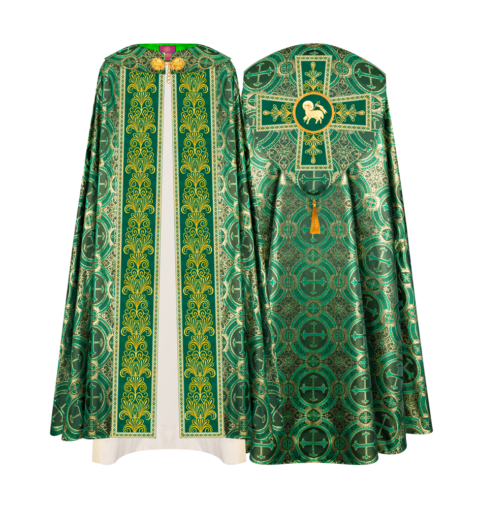 Gothic Cope vestments with Spiritual Motifs and Trims