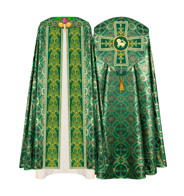 Gothic Cope vestments with Spiritual Motifs and Trims