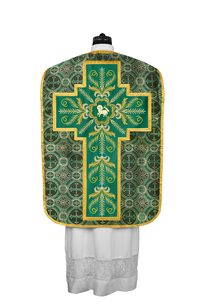 Chasuble Roman Fiddleback Vestment - Sanctus Collection