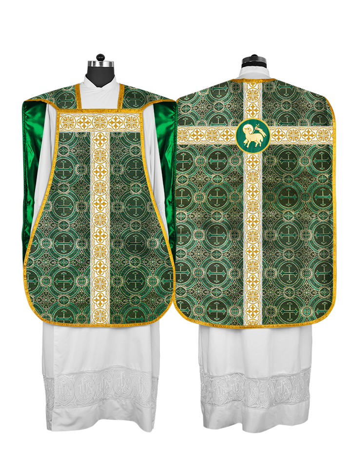 Fiddleback Vestment adorned with lace