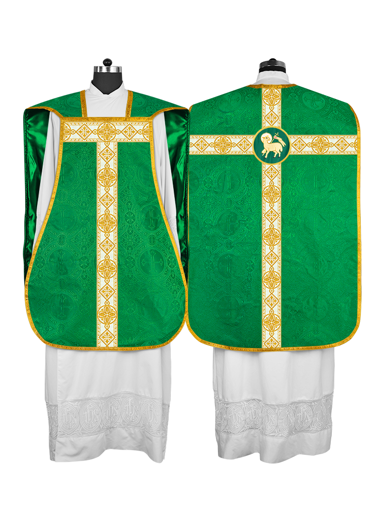 Fiddleback Vestment adorned with lace