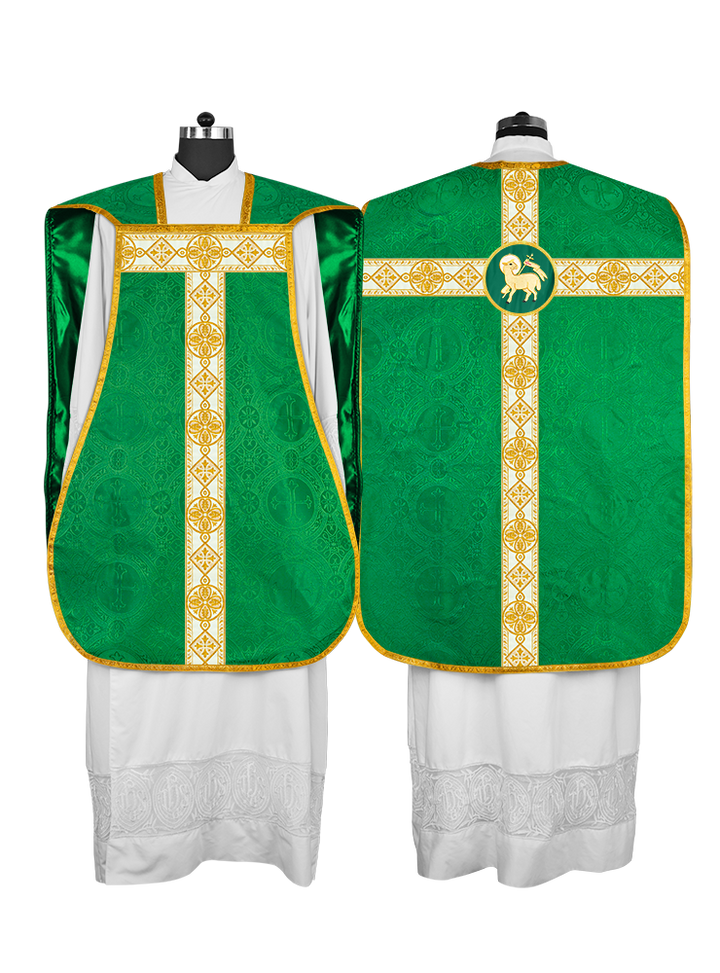 Fiddleback Vestment adorned with lace