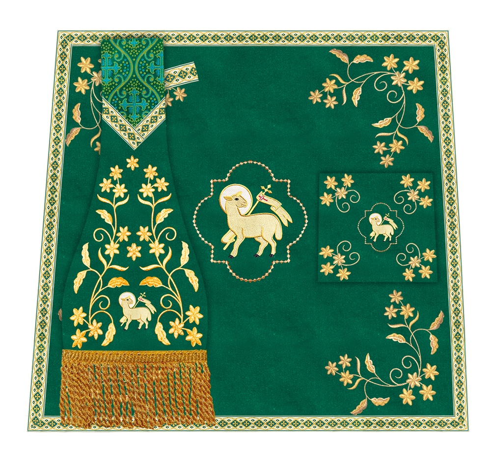 Floral Embroidery Spiritual Mass Set