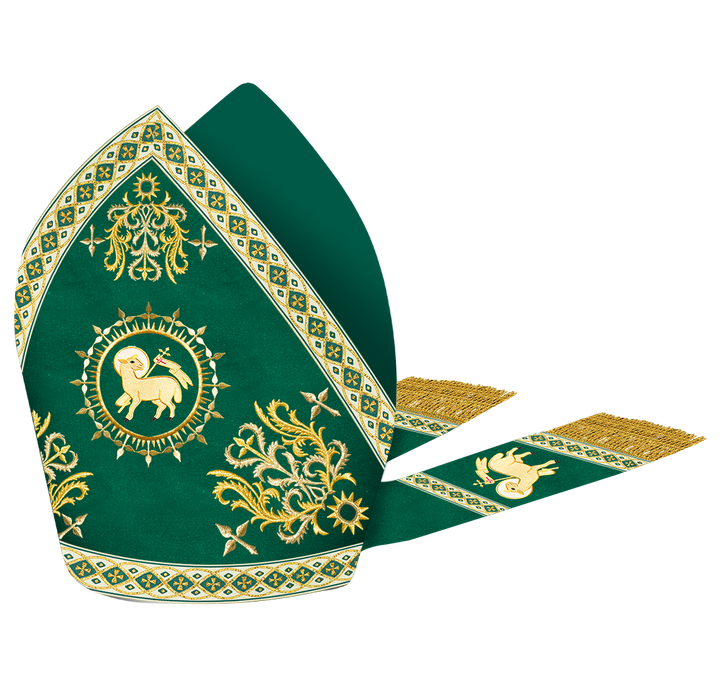 Mitre Vestment with Motif and Embroidery Trims