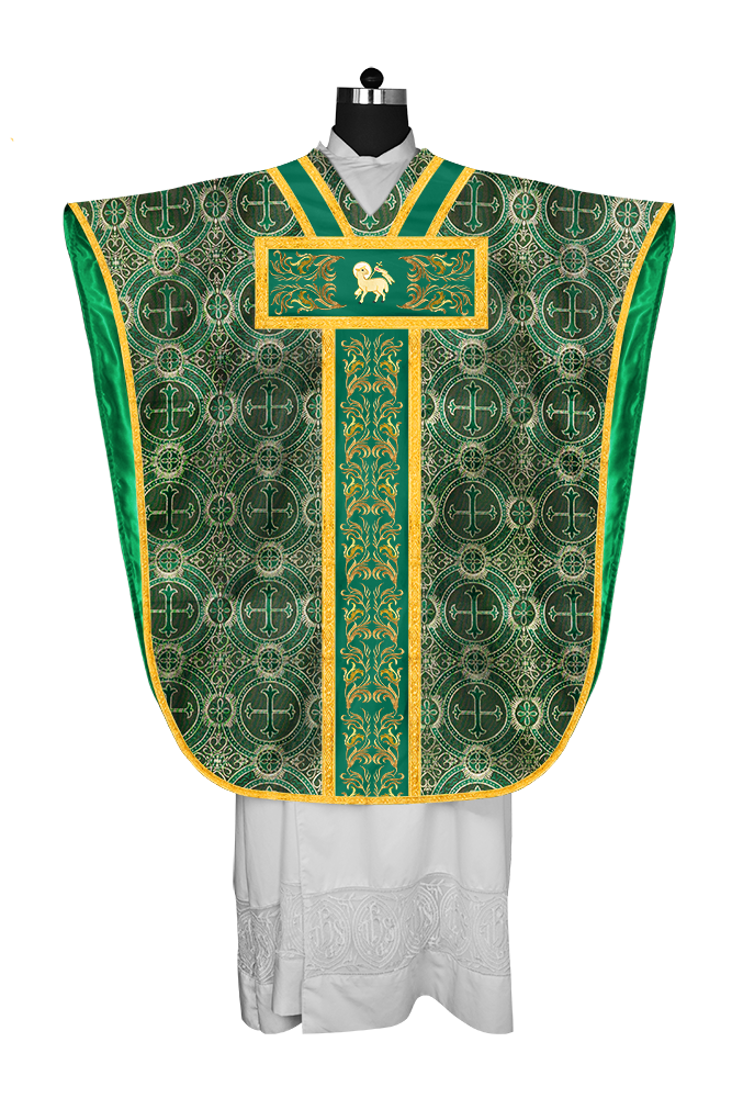 ST PHILIP NERI CHASUBLE WITH ADORNED LACE