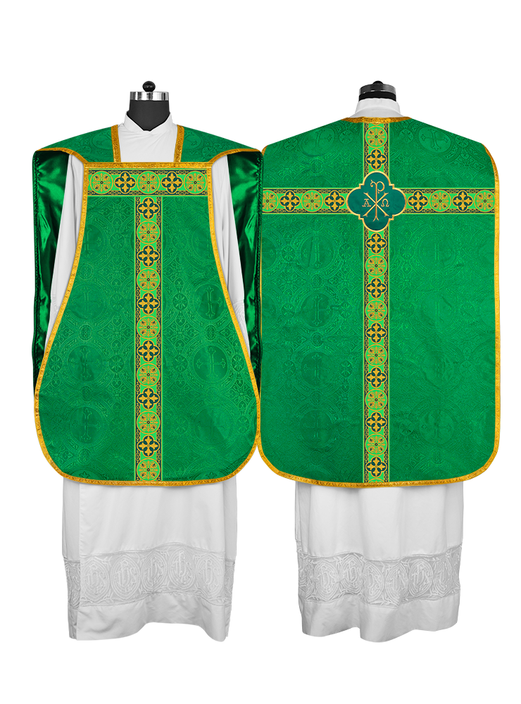 Roman Fiddleback with Woven Braided Trims