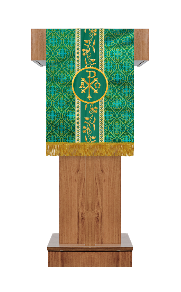 Pulpit/Lectern with Floral Trims and Orphrey