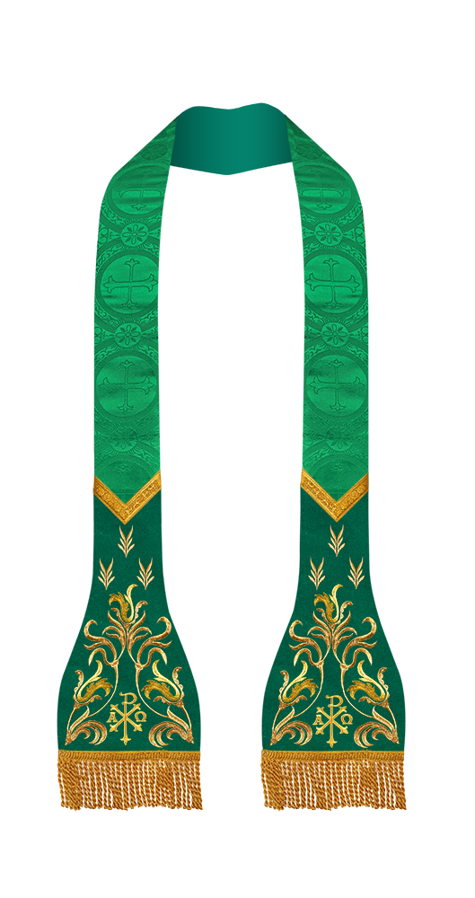 Lustrous Roman Stole Vestments - Cathedral collection