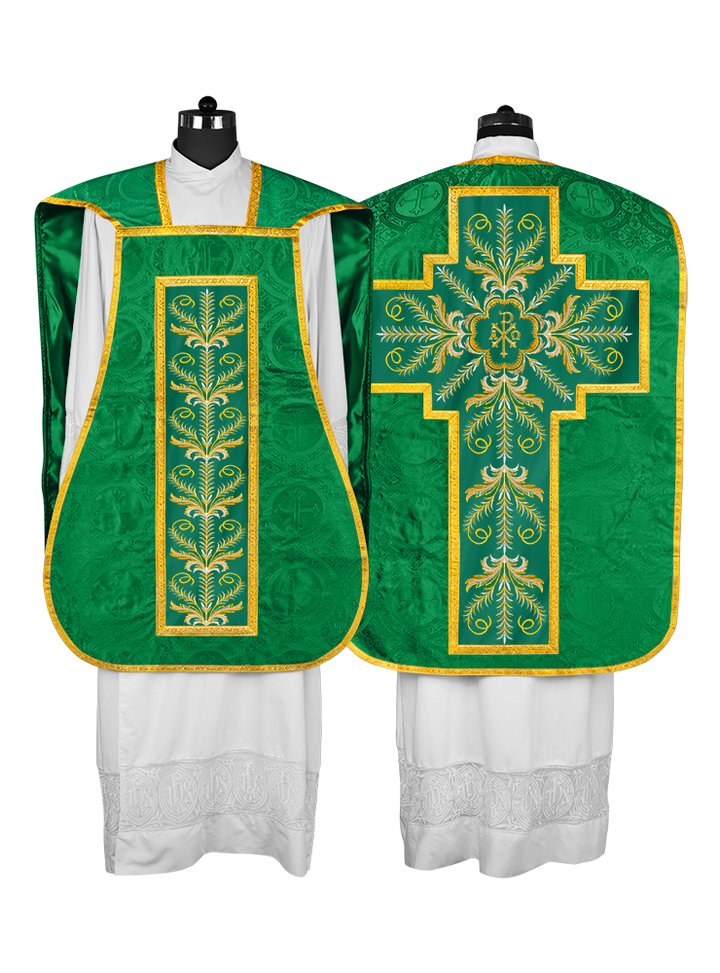 Chasuble Roman Fiddleback Vestment - Sanctus Collection
