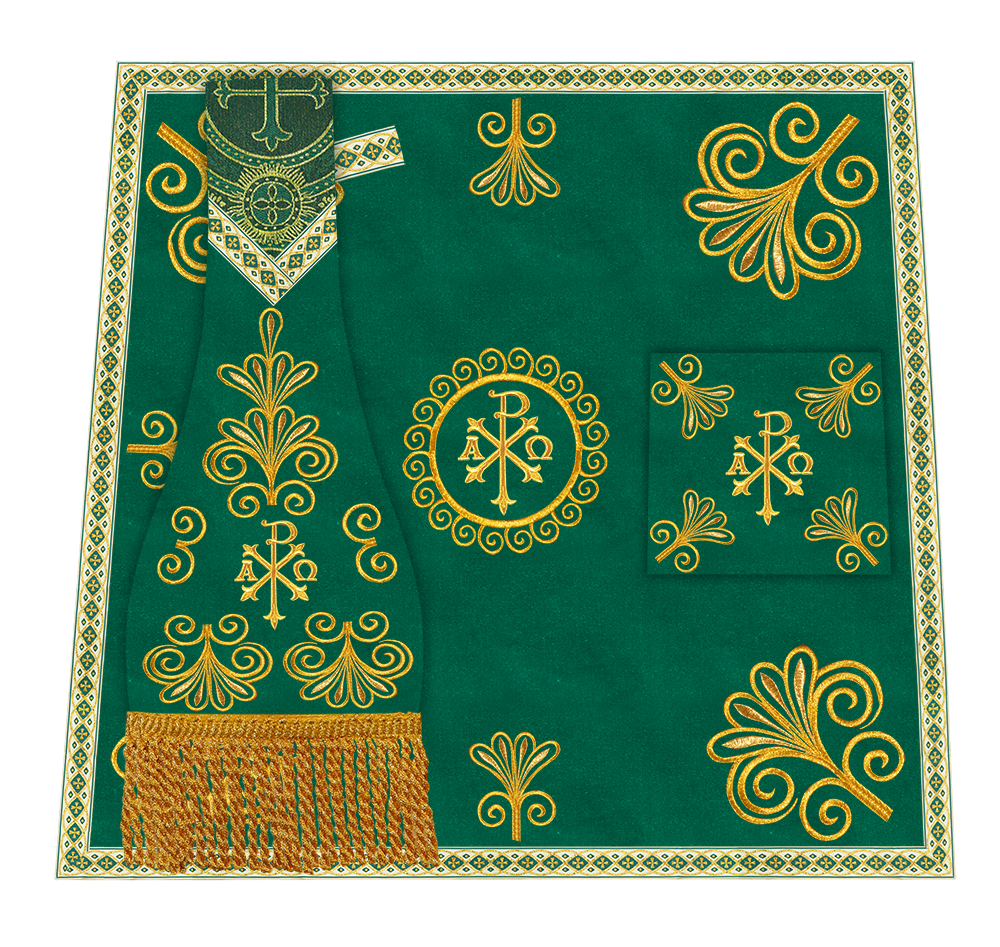 Ornate Embroidery Mass Set with Motif