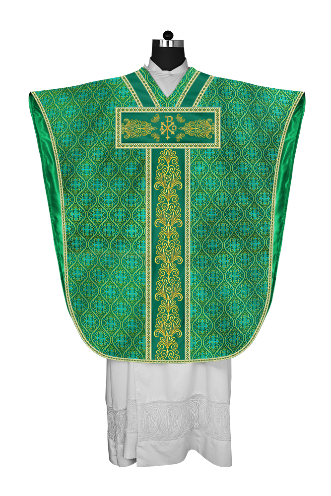 SPIRITUAL BORROMEAN CHASUBLE WITH Y TYPE ORPHREY AND TRIMS