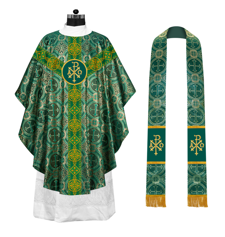 Gorgeous Gothic chasuble vestment - Diamond lace