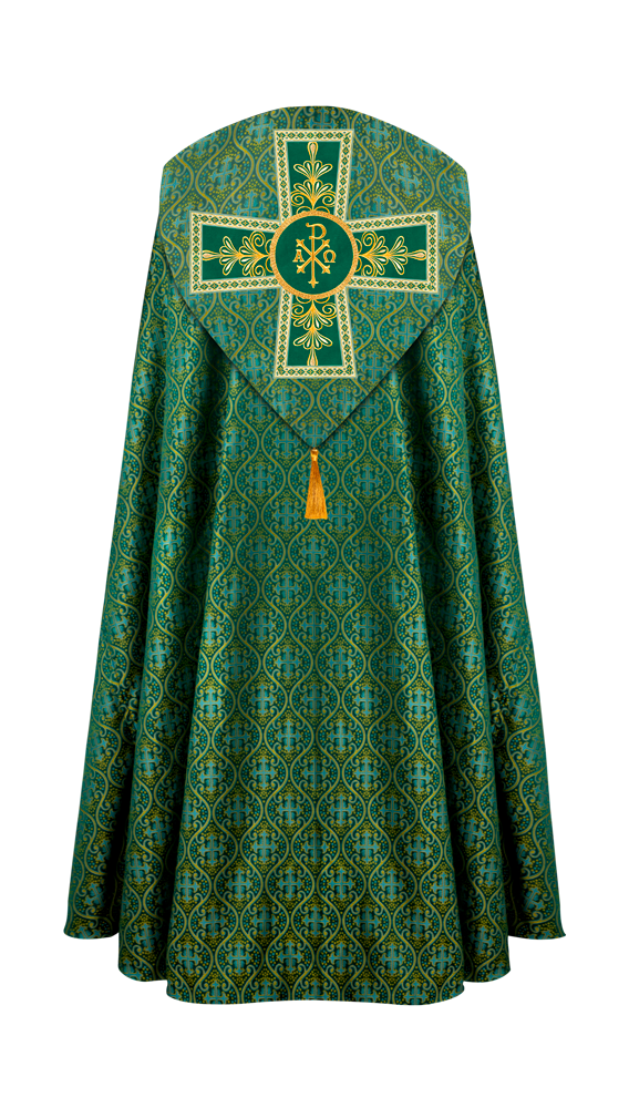 Gothic Cope vestments with Spiritual Motifs and Trims