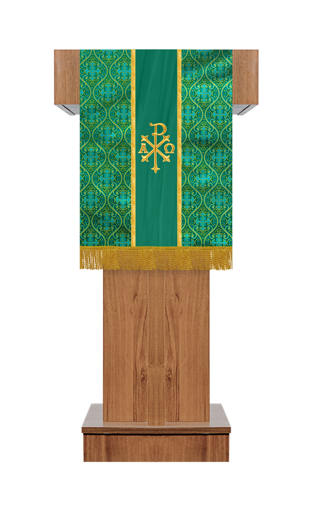 PULPIT/LECTERN WITH SPIRITUAL MOTIF