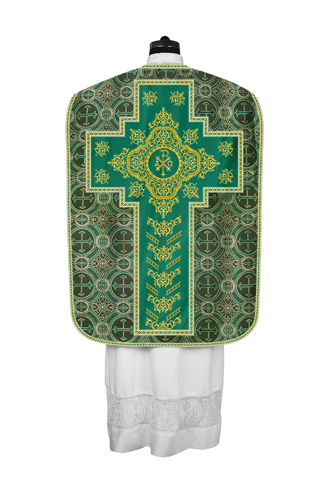 Traditional Fiddleback Vestments with Motifs and Trims