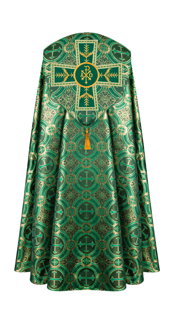GOTHIC COPE VESTMENTS ADORNED WITH DETAILED BRAIDS