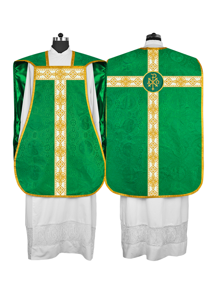 Fiddleback Vestment adorned with lace