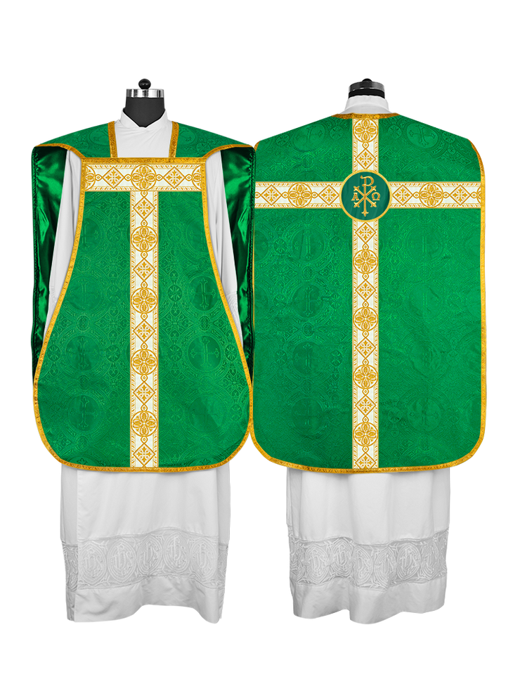 Fiddleback Vestment adorned with lace