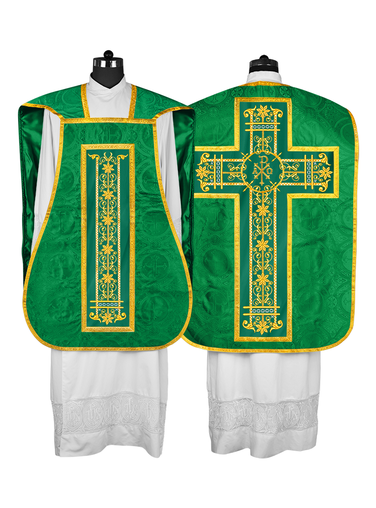 Roman embroidered chasuble vestment - Contemporary collection