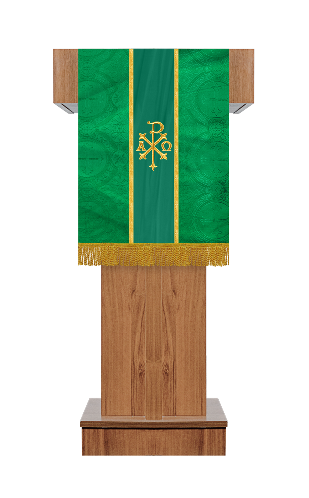 PULPIT/LECTERN WITH SPIRITUAL MOTIF