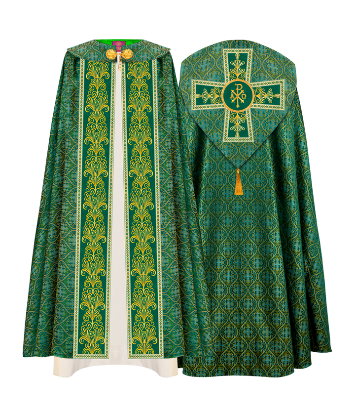 Gothic Cope vestments with Spiritual Motifs and Trims