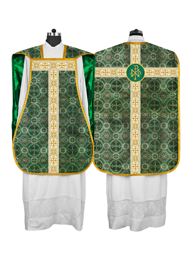 Fiddleback Vestment adorned with lace