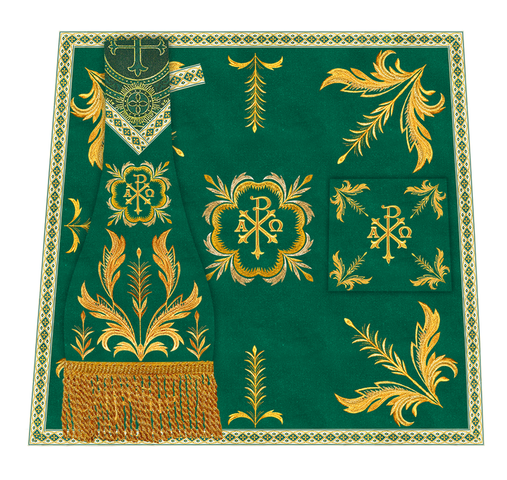 Mass Set Vestment with Embroidery Trims