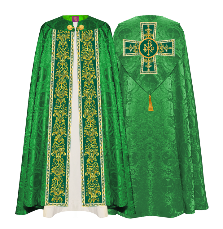 Gothic Cope vestments with Spiritual Motifs and Trims