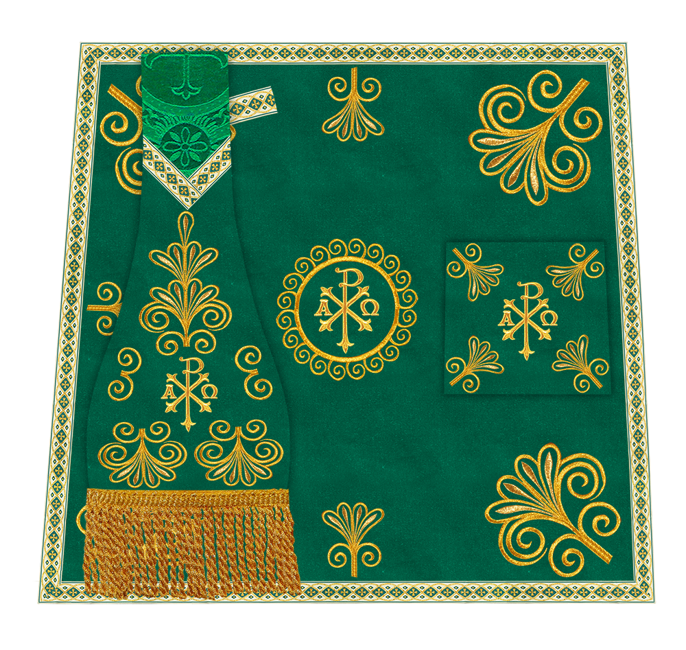 Ornate Embroidery Mass Set with Motif