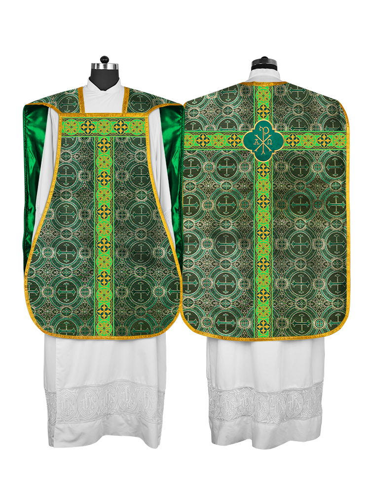 Roman Fiddleback with Woven Braided Trims